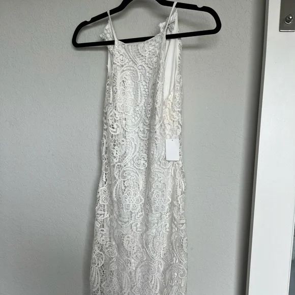 Charlotte Russe | Dresses | White Lace Charlotte Russe Midi Dress | Poshmark